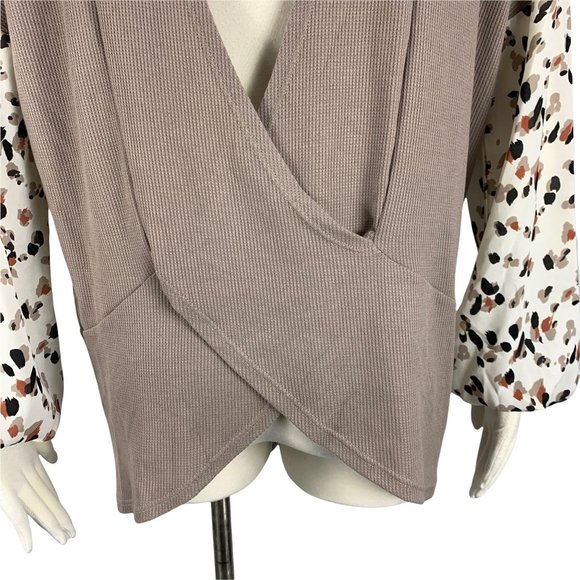 White Birch Large Top Open Back Brown T19653XL Stretch Sexy - Picture 5 of 8